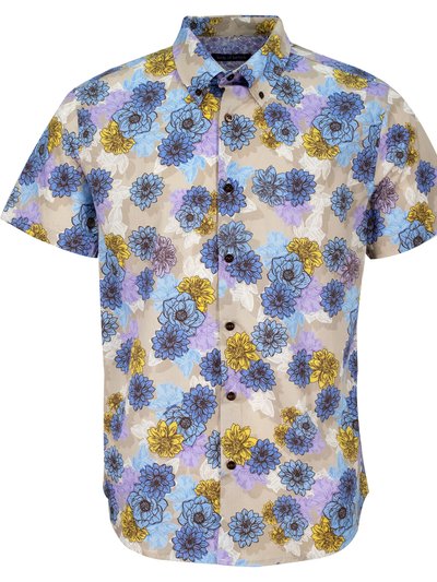 Lords of Harlech Tim Snap Floral Shirt - Pumice product