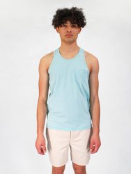 Tristan Lagoon Stripe Pocket Tank - Lagoon Stripe