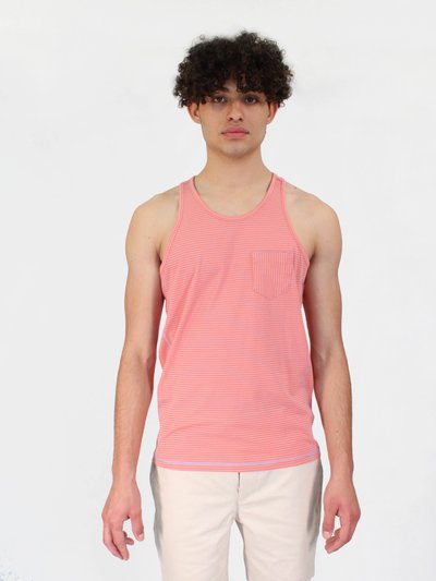 Lords of Harlech Tristan Pink Stripe Pocket Tank product