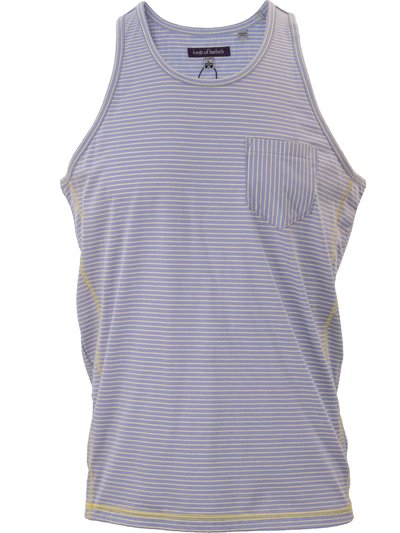 Lords of Harlech Tristan Tank - Lavender/Yellow Stripe product