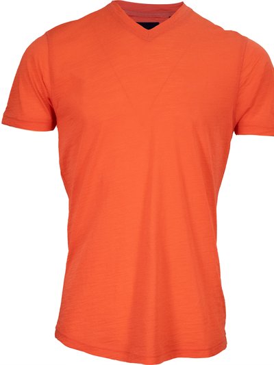 Lords of Harlech Victor Merino V-Neck Tee - Melon product