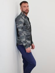 Zen Crane Shirt Jacket Camo Charcoal - Charcoal