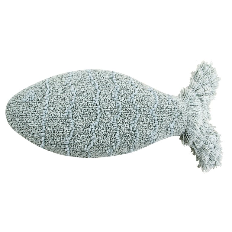 Baby Fish Washable Pillow, Aqua - OS - Aqua Blue