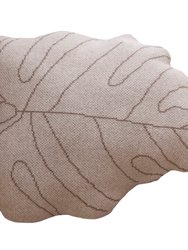 Baby Leaf Cushion, Rose Beige - OS