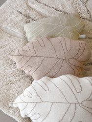 Baby Leaf Cushion, Rose Beige - OS