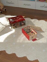 Biscuit Washable Rug, Beige - 4' x 5.25'