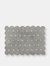Biscuit Washable Rug, Beige - 4' x 5.25' - Grey and White.