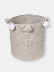 Bubbly Baby Basket, Grey - OS - Light grey - White
