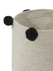 Bubbly Basket, Natural/Black - OS