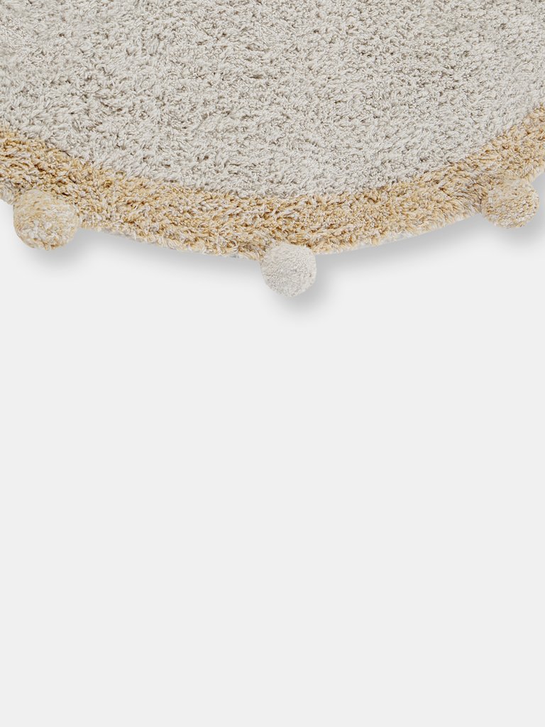 Bubbly Washable Rug, Natural/Honey - 4' x 4'