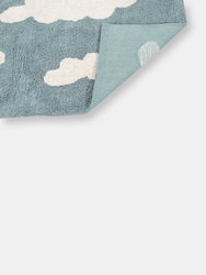 Clouds Washable Rug, Grey