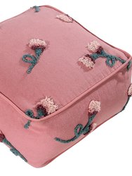 English Garden Pouf, Ash Rose - OS