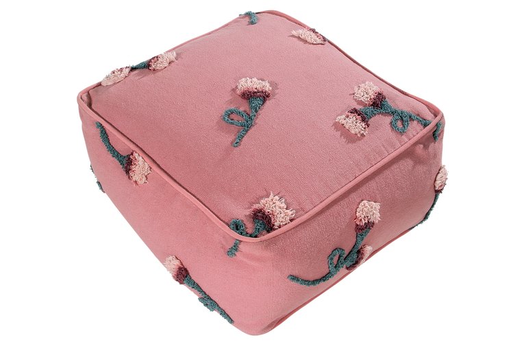 English Garden Pouf, Ash Rose - OS