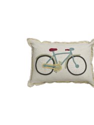 Floor cushion Bike - Natural, Vintage Blue, Olive, Honey, Dark grey, Dark red