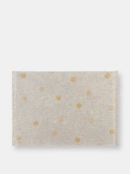 Hippy Dots Washable Rug, Natural/Honey - 4' x 5' 3" - Natural, Honey