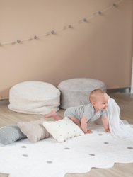 Knitted Biscuit Cushion, Dune - OS