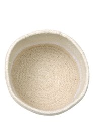 Mini Tricolor Basket, Ivory - OS