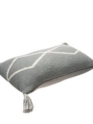 Oasis Knitted Cushion, Grey - OS