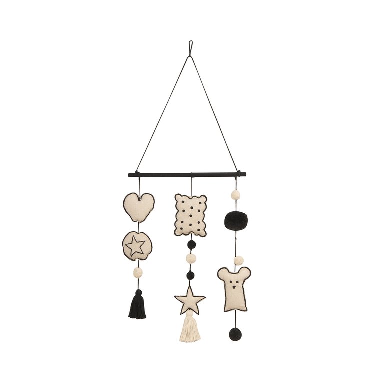 Ocean Wall Hanging - Natural with black