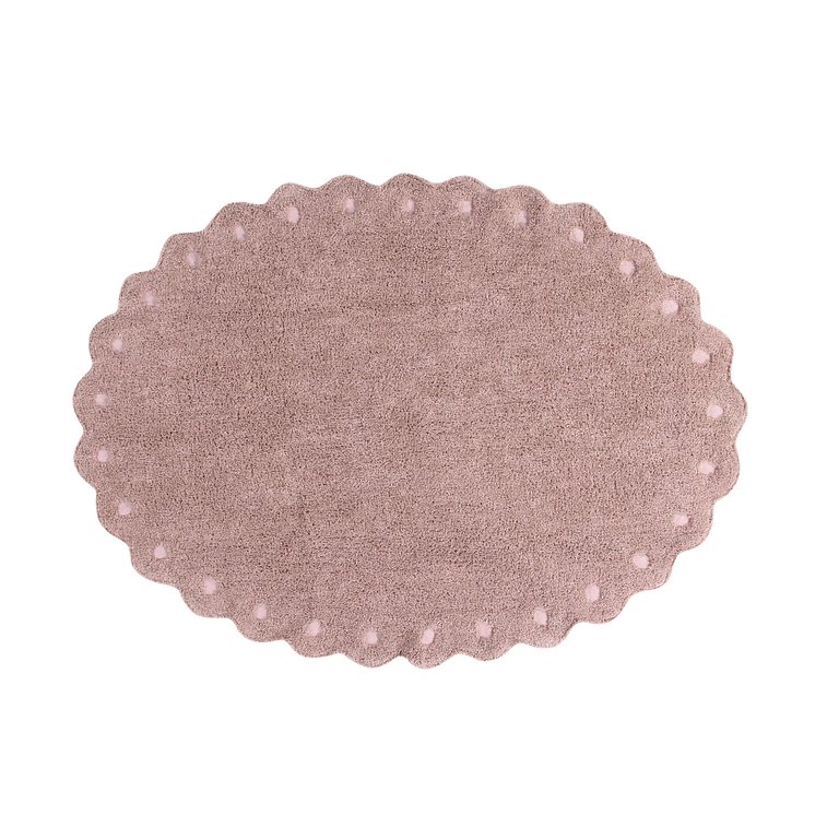 Pinecone Washable Rug, Ivory OS - Vintage Nude, Linen