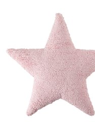 Star Washable Pillow, Pink - OS - Light pink