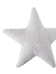 Star Washable Pillow, White - OS - Natural Light
