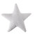 Star Washable Pillow, White - OS - Natural Light