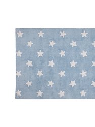 Stars Washable Rug - Blue, White