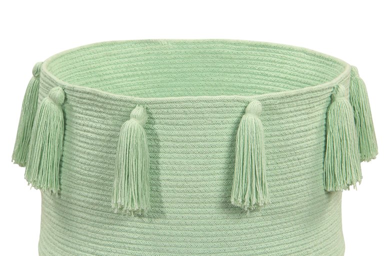 Tassels Basket, Natural - OS