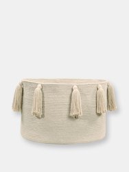 Tassels Basket, Natural - OS - Natural