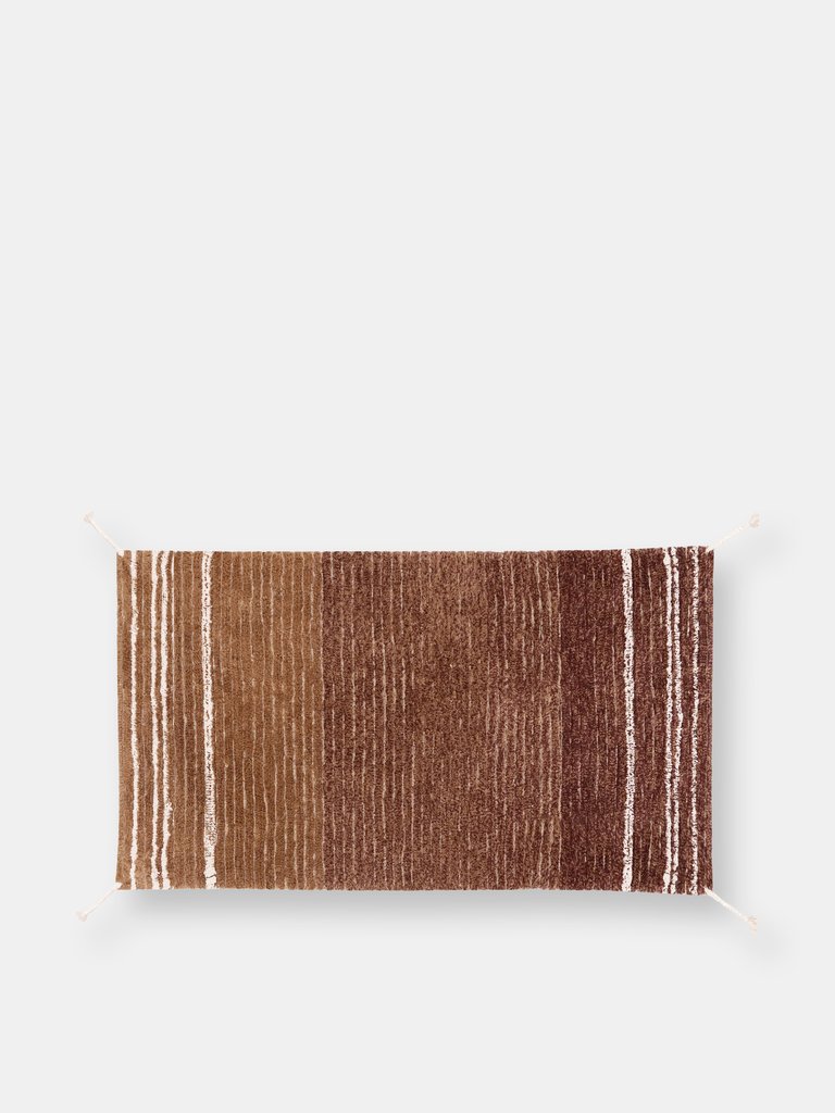 Twin Reversible Rug, Toffee - 2.6' x 4.7'