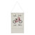 Wall pocket hanger Cool Kids Ride Bikes - Natural, Dark Grey, Dark Red