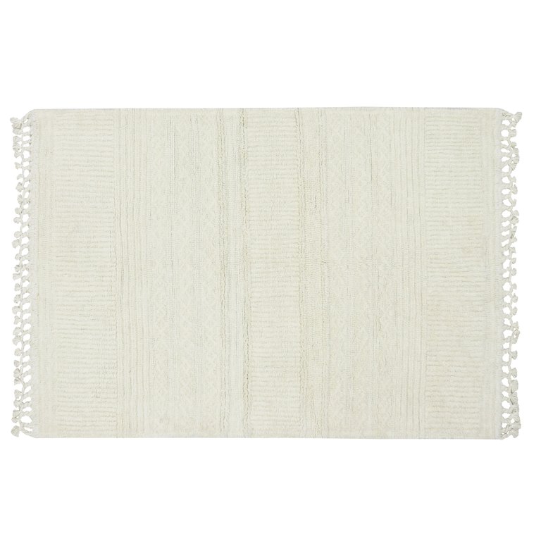 Woolable rug Ari Sheep White - 5' 7 " x 4' - Sheep White Light