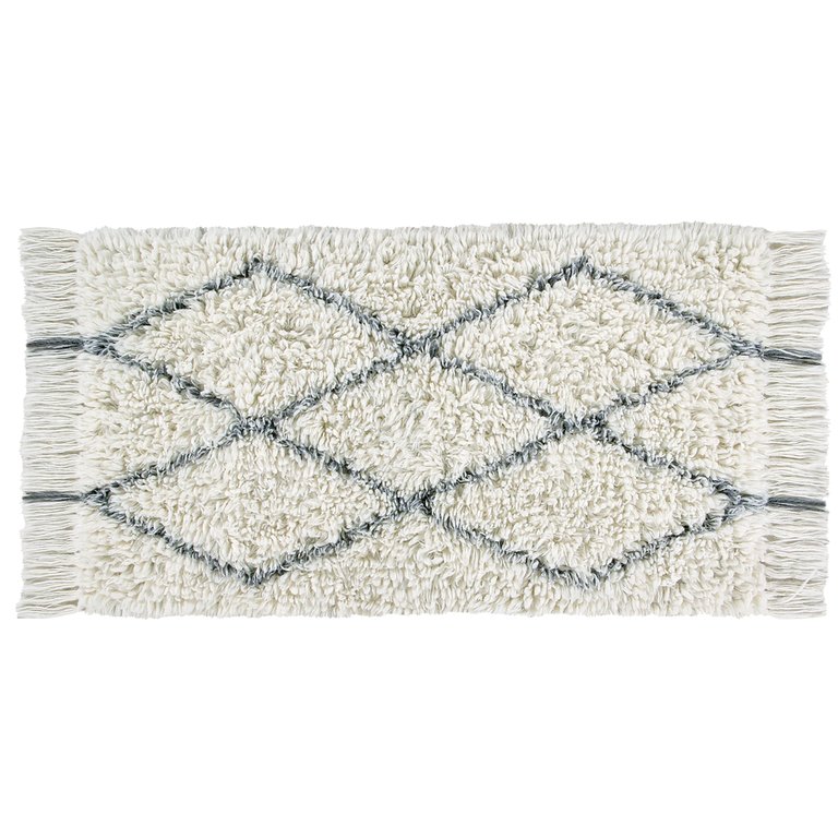 Woolable Rug Berber Soul - 4' 7" x 2' 7" - Natural, Charcoal