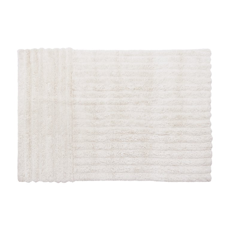 Woolable rug Dunes - Sheep Grey - 7' 10" x 5' 7" - Sheep White.