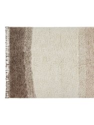Woolable Rug Forever Always - 6' 7" x 4' 7" - Almond Frost, Natural and Sandstone