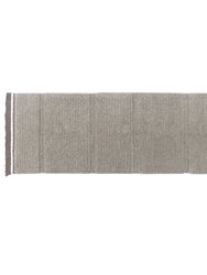 Woolable rug Steppe - Sheep Grey - 7' 6" x 2' 7" - Sheep Grey