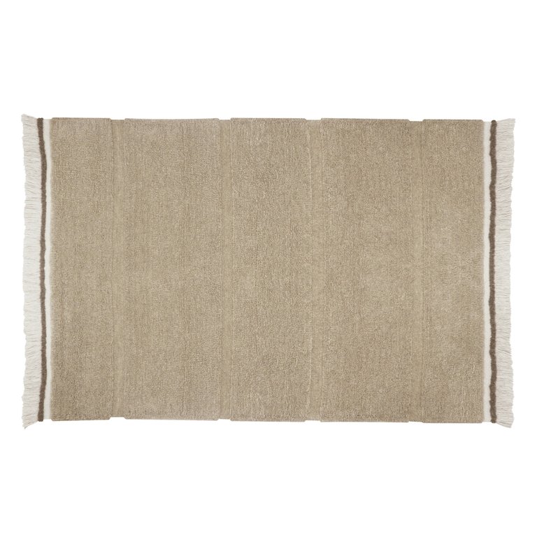 Woolable rug Steppe - Sheep White - 5' 7 " x 4' - Sheep Beige