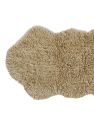Woolable rug Woolly - Sheep Beige - 3' 7" x 2' 5 " - Sheep Beige