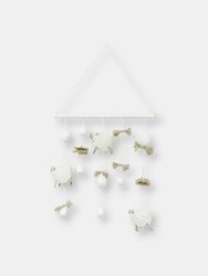 Woolable Wall Decor Flock - Sheep White light and Sandstone