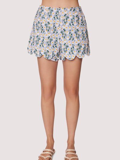 Lost + Wander Breath Of Youth Scallop Short In Light Blue product
