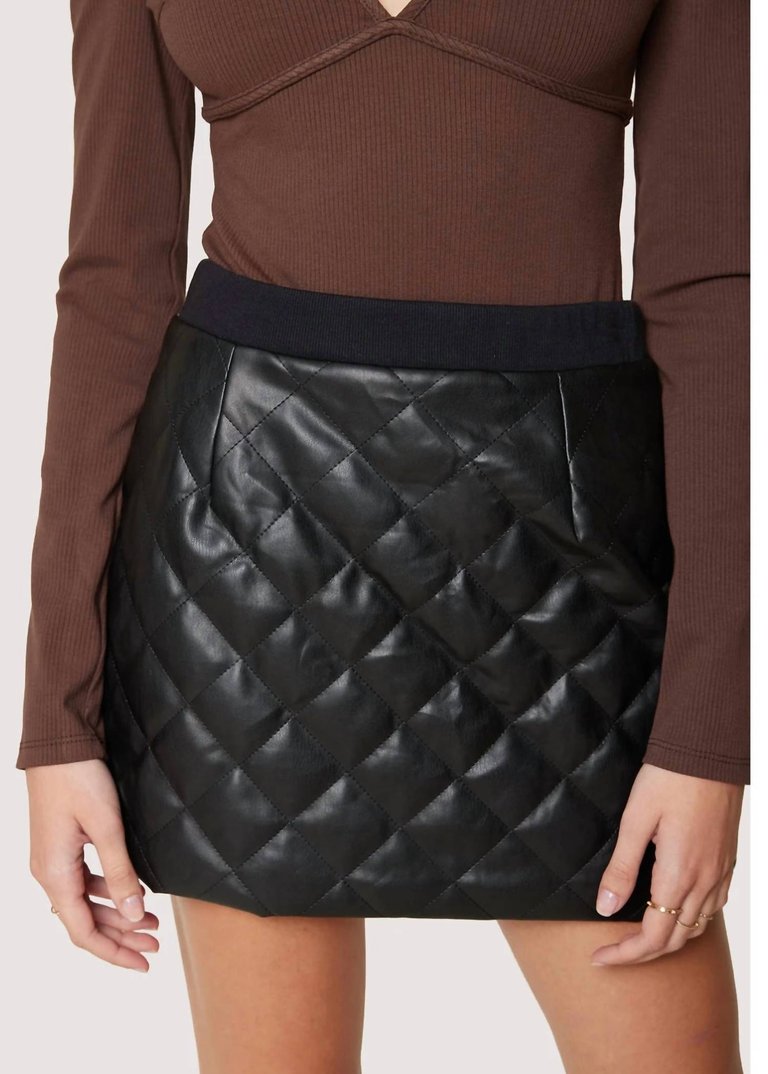 Bring On The Night Mini Skirt In Black - Black