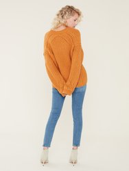 Maravilla Crewneck Pointelle Sweater