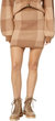 Nature School Skirt In Camel Gingham - Camel Gingham