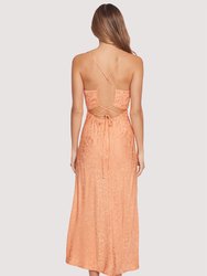 Peach Midi Dress