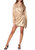 Pixie Dust Wrap Mini Dress - Rose Gold