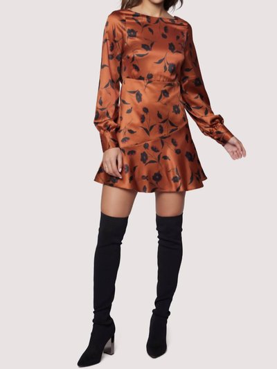 Lost + Wander Sepia Dahlia Mini Dress In Brown Floral product
