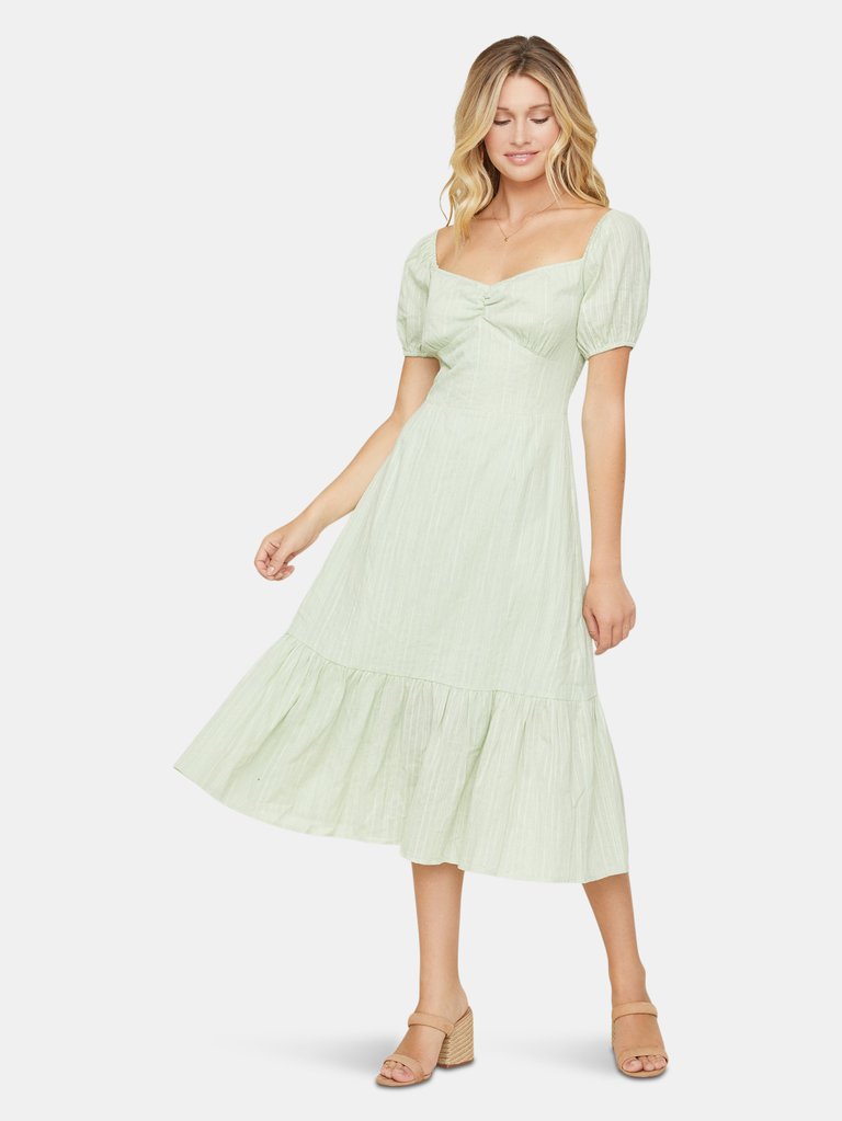 Springtime Midi Dress - Sage