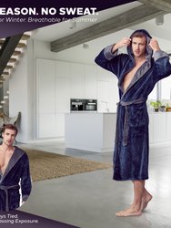 Men's Hooded Plush Robe