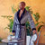 Men's Hooded Plush Robe - Shawl Grey